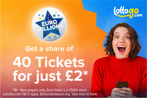 Share of 40 EuroMillions Tickets For £2