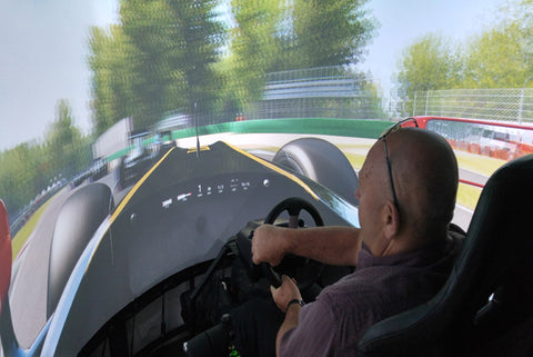 Full Motion Wrap Around Car Racing Simulator